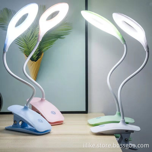 Rechargeable Mini light with Clamp for Desk or Bed